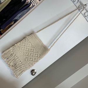 Macrame shoulder bag